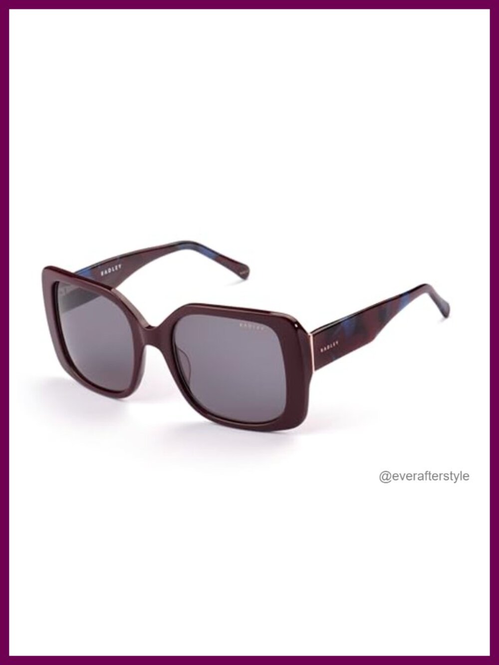Oversized Square Butterfly Sunglasses Women UV400 CR39 Non-Polarized Lightweight